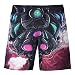 Produktbild Swallowuk Herren Casual 3D Druck Strand Shorts Badeshorts Schwimmhose Surfen Shorts (XXL, 4)