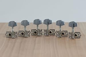 ZAMBELLI MECCANICHE VINTAGE OPEN GEAR 3+3 PER CHITARRA ACUSTICA CROMATE