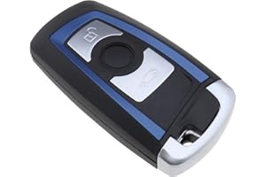 ECSiNG Custodia di ricambio per telecomando auto a 3 pulsanti con lama non tagliata compatibile con BMW serie 1/2/3/4/F20/F22/F30/F31/F32