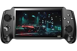 S_WAY Powkiddy X20 Console di gioco portatile, console di gioco retrò integrata da oltre 20000 giochi, schermo grande da 7 pollici, 8 emulatori, console emulatore portatile con fotocamera video musica