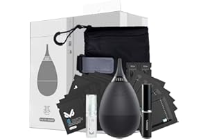 VSGO Kamera Reinigungs Kit Kamera Blasebalg Sensor Reinigungsset Professionelles Linsenreinigungsset mit Filter für DSLR-Kameras