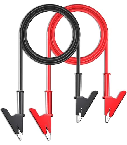 CALHAWK 20-Piece Large Wire Test Lead Set - 34" Alligator Clip Jumper Wires - BZATL10