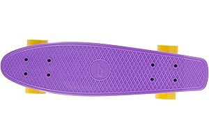 MEDIABLUE Skateboard Mini Cruiser Board, Komplettboard, Retro-Style für Kinder & Jugendliche, Komplettboard, Pennyboard, Anfänger