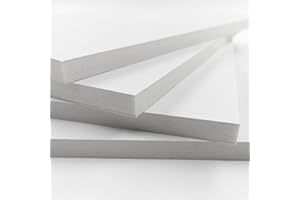 GOYAPRINT Cartón Pluma Blanco A3 Pack 4 ud de10 mm Foam Board Panel Ligero Rígido y Liso para Manualidades Maquetas Exposiciones Decoración (Grosor 10 mm, A3-29,7x42cm)