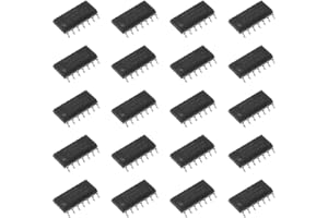 Bridgold 20pcs 74HC14D 74HC14 Hex Inverting Schmitt Trigger, 76Inputs, 25 mA, SOIC-14
