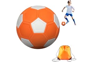 XIMKONTER Fussball Curve Ball, 20cm Softball Fußball, Curve Ball Fussball Größe 5, Eva Gummi Swerve Fußball, für Fußballtraining, Geschenk für Kinder Drinnen und Draußen