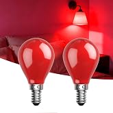 Bonlux E14 Red LED Bulb, 4W (Replaces 30W), 350 Lumens, Red Light for Parties, Christmas, Bars and Terraces, Red Light E14, I