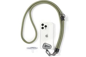 Project-cb Handy Umhängeband 1,Handyband Pads 2,Universelles Verstellbares Handy Trageband,Umhängen,PUmhängen für den Hals,Handy Lanyard,Handy Anhänger(Grün)