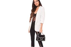 Zaif & Hari New Women Girls Jacket Blazer Frill Ruffle 3/4 Sleeve Ladies Front Open Duster Coat Size 8-26