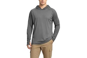 DiULi UV solskydd för män långärmad tröja, UV-skydd huvtröja för fiske Rash Guard, Sun Hoodie UPF50+ UV träning gym tröja