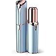 Facial Hair Remover for Women - as Seen on TV Painless Face Shaver - Electric Hair Removal Device for Face Lips Peach Fuzz with Light (Blue)