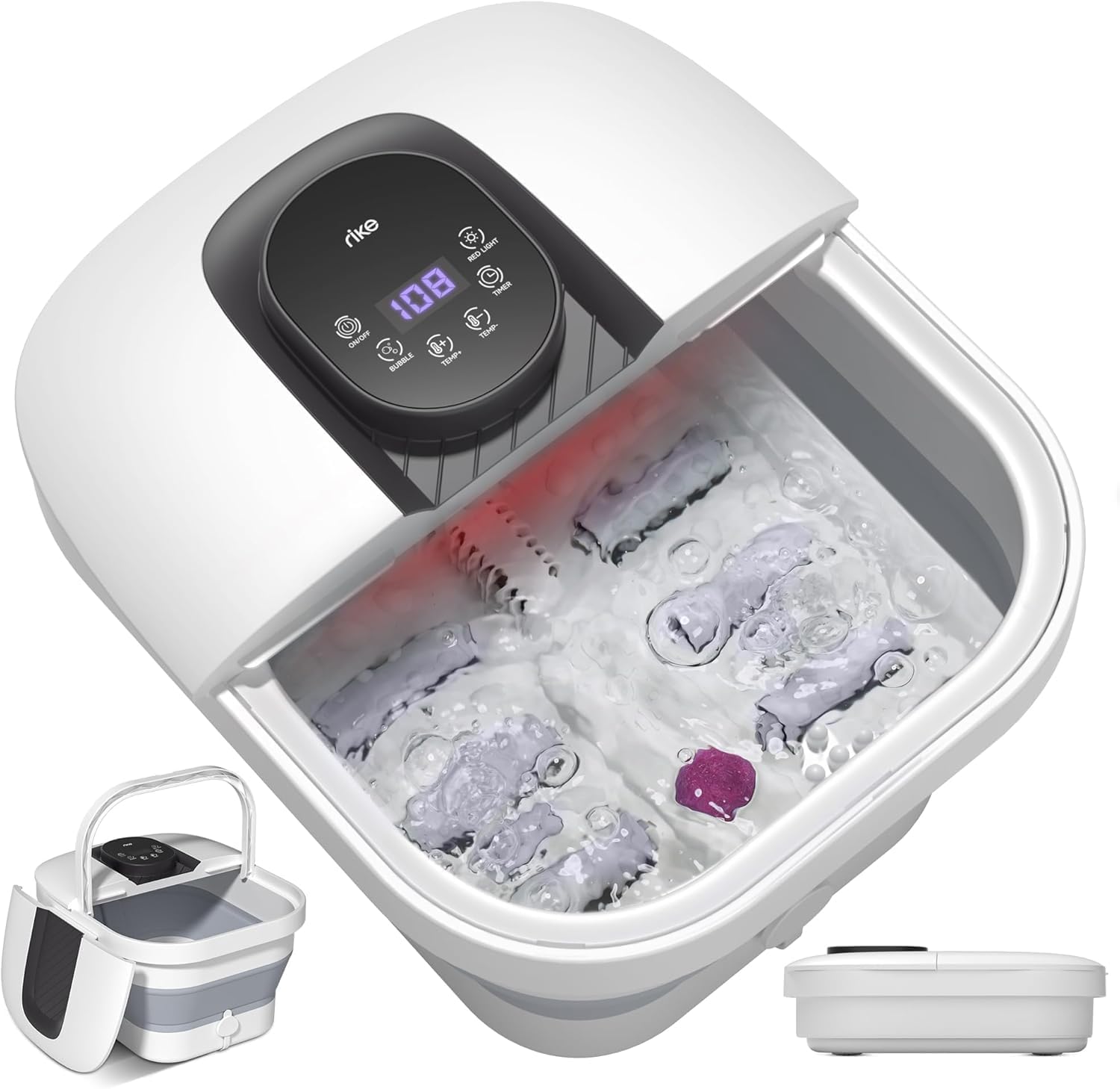 Avis d'Expert & Test Approfondi : RIKE Bain de Pieds Massant Chauffant Pliable (Sélection)