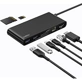 Belkin Connect 8 Portlu USB-C Hub, 4K@60Hz&rsquo;e kadar &ccedil;&ouml;z&uuml;n&uuml;rl&uuml;kleri destekleyen ekran uyumu, Mac, Windows ve Chromebook ile &ccedil;al