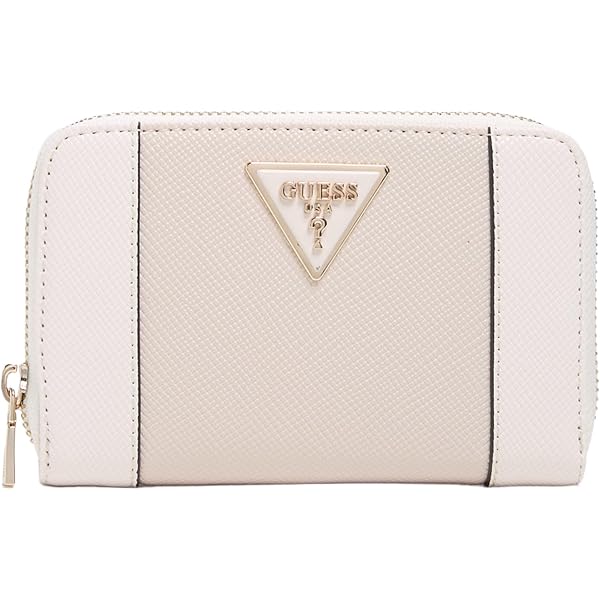 GUESS Anning Grand Portefeuille Zippé - Cuir Avec Matériel Doré