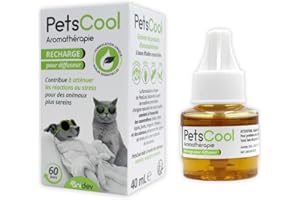 Anidev - Petscool Recharge 60 Jours pour Diffuseur d'Huiles essentielles apaisantes - Anti Stress Chiens et Chats (40 ML)