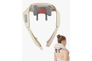 day wolf Urządzenie do masażu karku z ciepłem 2 w 1, urządzenie do masażu pleców do łagodzenia bólu w głębokich tkankach, 5D Shiatsu, masażer dla kobiet, mężczyzn, matek, ojców