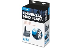 Simply Auto MUD001 Easy Fit Heavy Duty Universal Mud Flaps for Safety againt Debris, Water, Mud and Tar, Black