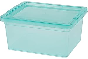Je Cherche Une Idée Scatola Portaoggetti in Plastica, 2 L, 19 cm x 16.5 cm x 9 cm, Verde