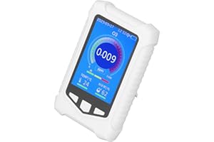 EMOSHAYOGA Detektor powietrza, kolorowy detektor ozonu, ekran 3,5 cala, obudowa ABS, przenośny, czuły do biura