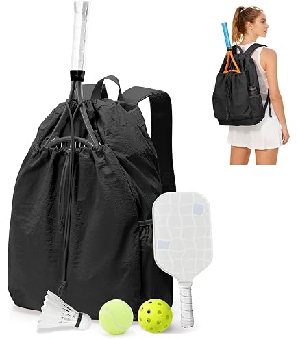 Borsa da tennis per 2 racchette, zaino da tennis con
