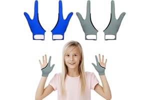 SHDGFB Lot de 4 gants de compression pour le pouce - Pour enfants - Pour enfants - Arrêtent de sucer le pouce et de mordre les doigts - Pour enfants de 5 à 13 ans (bleu + gris)