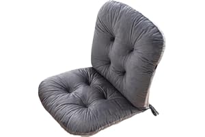 Awoyep Coussin de Chaise avec Dossier, Coussin de Chaise, Coussin D'assise et Coussin de Dossier pour Chaises, Fauteuils, Coussin À Dossier Bas, Coussin Rembourré, Coussin de Siège de Chaise de Jardin