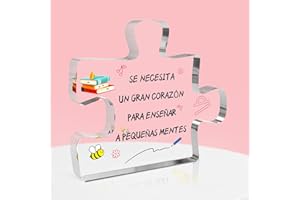 RATIFYALE Regalo Profesora Navidad, Regalos para Profesoras, Puzzle de Acrílico, Regalos Profesora, Regalos para Profesores, Regalo para Profesora Infantil, Regalo Navidad Profesora, Regalo Profesor Maestra