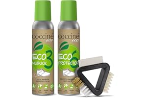 Coccine - Kit per la cura delle scarpe in camoscio e nabuk I Detergente spray impregnante I Prolunga la vita delle scarpe I Protegge i piedi dall'umidità