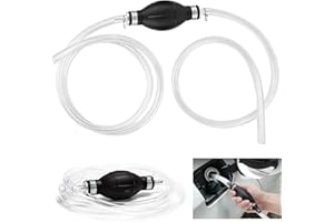 LIVESTN Pompe Transfert Liquide l'eau, Pompe Manuelle Carburant, Pompe Manuelle Siphon Avec 2M ​Tuyau de Carburant Manuel Siphon Pompe Manuelle Siphon Transfert Carburant Voiture portative