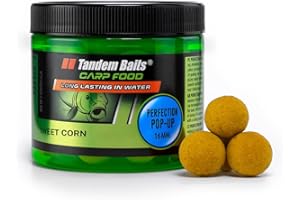 Tandem Baits Boilie di Pesca Esche da Amo Galleggianti Pop Up Zig Rig Chod Rig Carp Food Perfection Pop-Up 16 mm 70 g