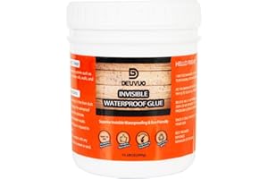 DEUVUO Przezroczysta wodoodporna powłoka, 300 g, super mocna masa uszczelniająca, wodoszczelna, zapobiegająca wyciekaniu, niewidoczna wodoodporna powłoka do kuchni, ogrodu, dachu, ścian
