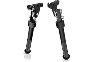 N\C 2021 New Tactical V8 Style M-LOK 6,5-9 Zoll Faltbares Zweibein, Direkt Verbunden Mit 1913 Picatinny Rail Side Mounted Zweibein