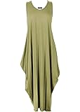 Love Celeb LookWomen Italian Lagenlook Tulip Parachute Dress Ladies Sleeveless Long Tunic Top