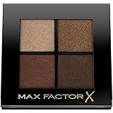 Max Factor Colour X-Pert Soft Touch Palette, 4 Ombretti dal Colore Intenso, Altamente Sfumabili, 004 Veiled Bronze
