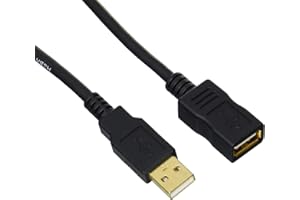 ‎AMAZON BASICS Amazon Basics 1IGG USB 2.0-Verlängerungskabel USB-A Stecker auf A-Buchse, 2 m, Schwarz