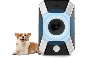 LOFFU Anti Barking Device for Dogs,Dog Barking Deterrent Devices,Ultrasonic Bark Control Rechargeable,3 Safe Modes,15m Range,Safe Dogs Training Tool for Indoor Outdoor Use