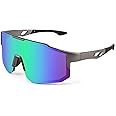 FEISEDY Sport Sonnenbrille Herren Damen Fahrradbrille Schnelle Brille Verspiegelt Sportbrille für MTB Rennrad Radfahren Bikin
