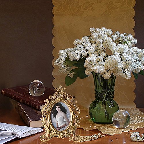 Giftgarden 10×15 antiker Bilderrahmen oval Dekorahmen - 2