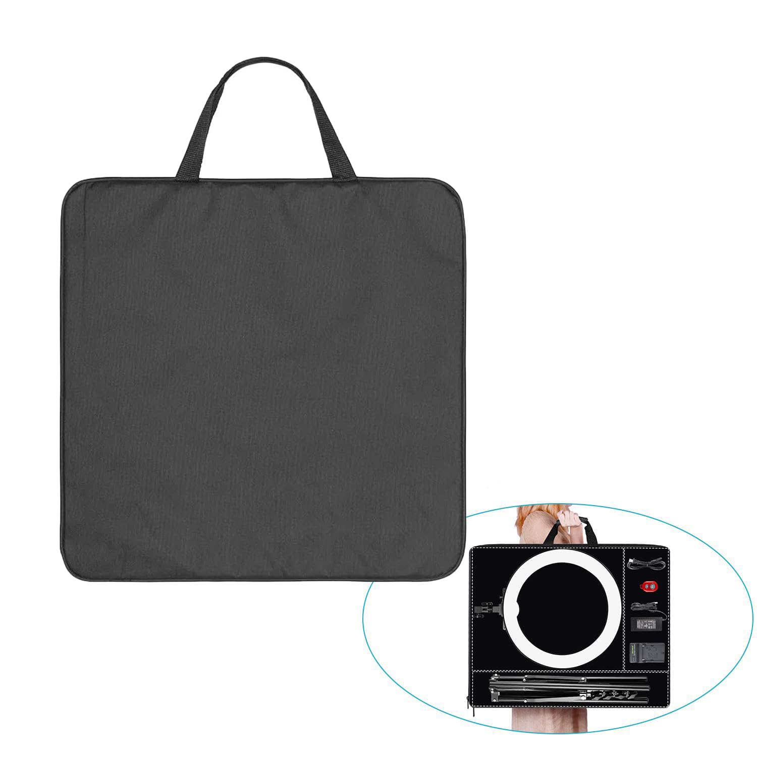 ZODUCT Ring Light Carrying Bag Review for 18inch Light and Tripod Use