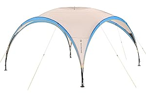 Hi-Gear Haven 350 3.5x3.5m Dome Event Shelter with Steel Poles & Heavy Duty Fabric, Easy to Pitch, Waterproof, UV Protective & Ventilated Gazebo, Camping, Festivals & Garden Parties, 1000mm HH, Grey