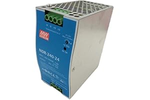MEAN WELL Original NDR de 240 – 24 24 V 10 A MeanWell NDR de 240 24 V 240 W Single – Producción industriales DIN – Riel Stromversorgung