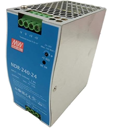 MW MEAN WELL TDR-480-24 Alimentatore DIN RAIL 480W 24V 20A Input 380V Trifase Per Uso Industriale 72071558 MW MEAN WELL TDR-480-24 Alimentatore DIN RAIL 480W 24V 20A Input 380V Trifase Per Uso Industriale 72071558