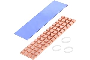 Haojiaho M.2 Kühlkörper, Kupfer, 67 x 18 x 1,5 mm, PS5 2280 SSD, M2 Kühlkörper, Kühlkörper mit Wärmeleitpad auf Silikonbasis zur Kühlung von M.2 SSD NVME Laptops
