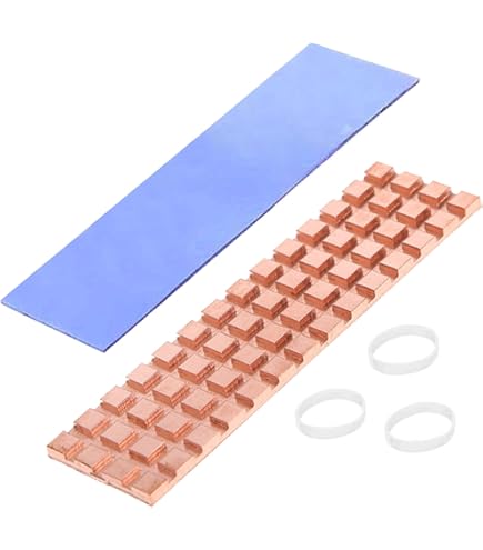 YAODHAOD M.2 Heatsink NVME 2280 SSD-koeler, dubbelzijdige koellichaam met thermische siliconenpad voor PS5 PCIE NVME M.2 SSD of NGFF SATA M.2 SSD Computer en PC... (Zwart