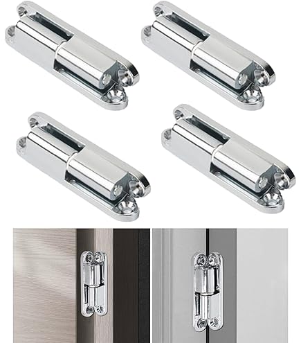 Cerniere Per Porte Ad Avvitamento - Set Di 2 Con Viti | 80mm Lega Zinco Cromato | Per Porte Interne E Ristrutturazione - Foto 8