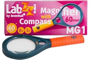 Lupa edukacyjna dla dzieci Levenhuk LabZZ MG1 z kompasem, dla chłopców i dziewczynek