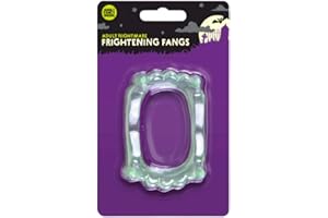 AYASAL Be-Creative Glow In The Dark Vampire Fangs Teeth Caps Dracula Halloween Fancy Dress Party UK