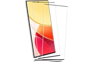 Carantee 2 Pièces Verre Trempé pour Samsung Galaxy S23 Ultra, 3D Couverture 9H Dureté Anti-rayures vitre protection, pas de bulles, Ultra HD Toucher Sensible protection écran pour Samsung S23 Ultra