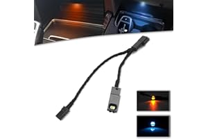 njssjd 1 porte-gobelet LED supplémentaire pour éclairage d'ambiance pour B.MW 3' F30 F31 M3 F80, 2017-2020 B.MW 4' F32 F33 F82 F83 F83 F83 Orange clair/bleu