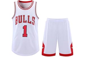 ABRTJCL Basketball Trikot Shirt und Shorts 2024, Kinder/Erwachsene Basketball Jersey, Kinder/Erwachsene Basketball ärmellose Anzug, 2-Teiliges Basketball T-Shirt Weste + Shorts